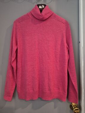 Victor Alfaro Hot Pink Turtleneck Sweater